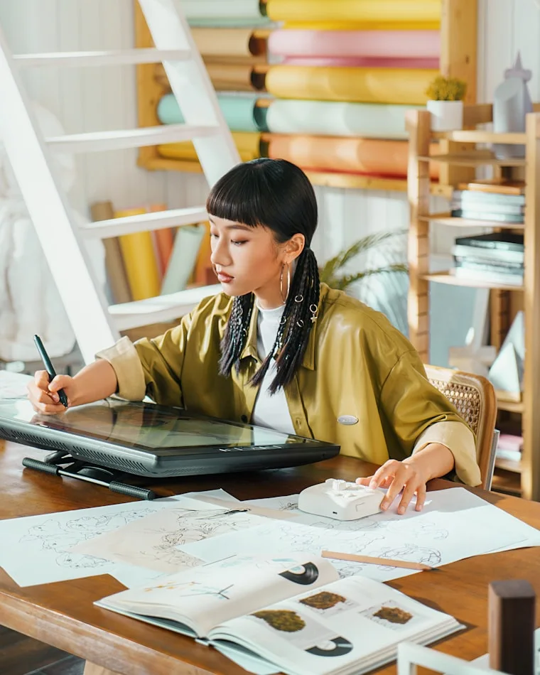 Mydrop importing Canva designs, with format and quality controls in the Import files dialog